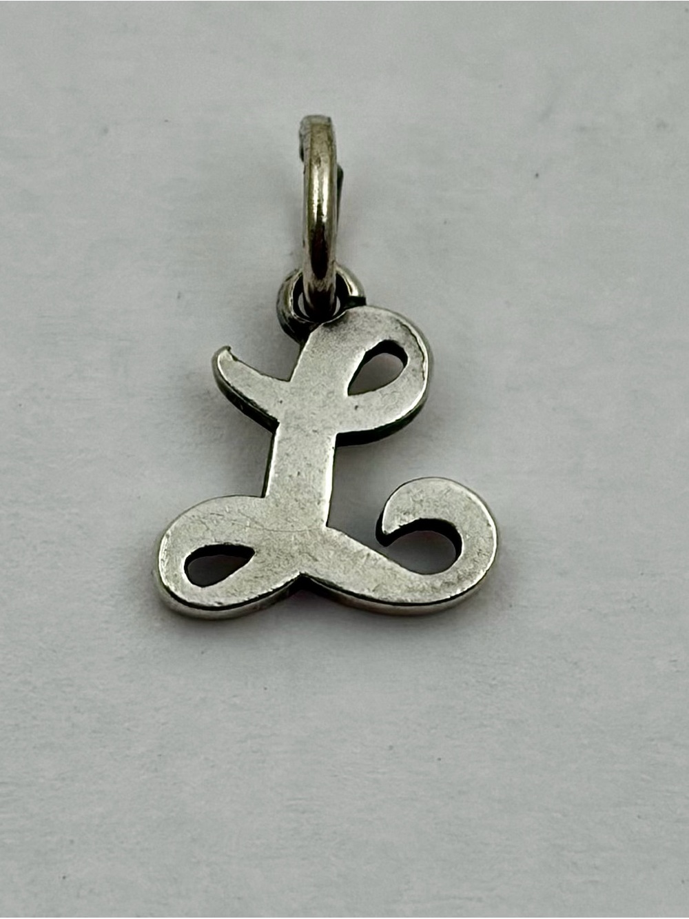 James Avery RETIRED Sterling SCRIPT L Charm